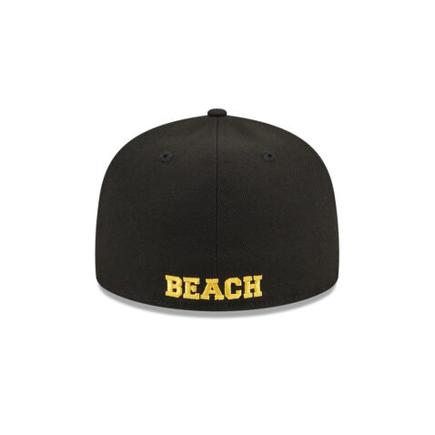 New Era 59Fifty Long Beach State Athletics Fitted Hat Black Gold White