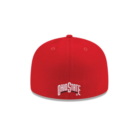 New Era 59Fifty Ohio State University Buckeyes Fitted Hat Scarlet Red White