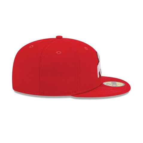 New Era 59Fifty Ohio State University Buckeyes Fitted Hat Scarlet Red White - Image 6