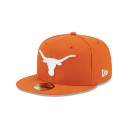 New Era 59Fifty Texas Longhorns Fitted Hat Burnt Orange White