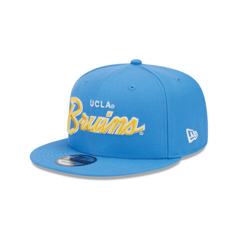 New Era 9Fifty UCLA Bruins Script Adjustable Snapback Hat Blue Gold White