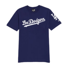 New Era Los Angeles Dodgers Retro City Short Sleeve T-Shirt Dark Royal Blue White