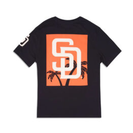 New Era San Diego Padres Retro City Short Sleeve T-Shirt Black White
