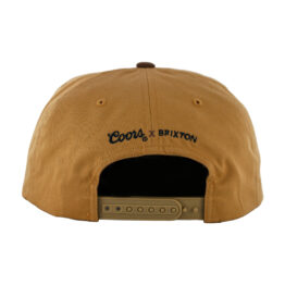 Brixton x Coors Banquet 150th Anniversary Arch High Profile Snapback Hat Golden Brown