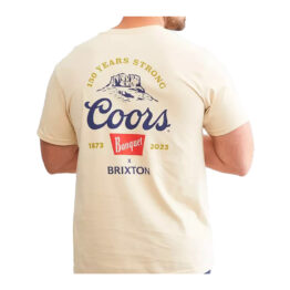 Brixton x Coors Banquet 150th Anniversary Short Sleeve T-Shirt Cream White
