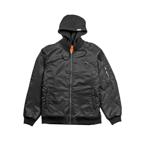 DGK Worldwide Bomber Jacket Black