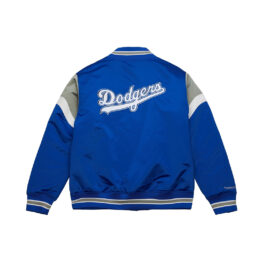 Mitchell & Ness Los Angeles Dodgers Heavyweight Satin Jacket Royal Blue