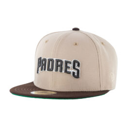 New Era 59Fifty San Diego Padres Park at the Park Fitted Hat Camel Burnt Wood Brown