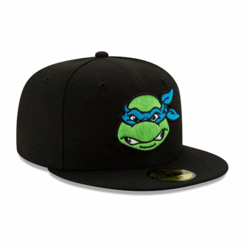New Era 59Fifty TMNT Leonardo Fitted Hat Black - Image 3