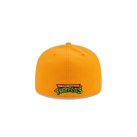 New Era 59Fifty TMNT Michelangelo Fitted Hat Orange Gold - Image 5