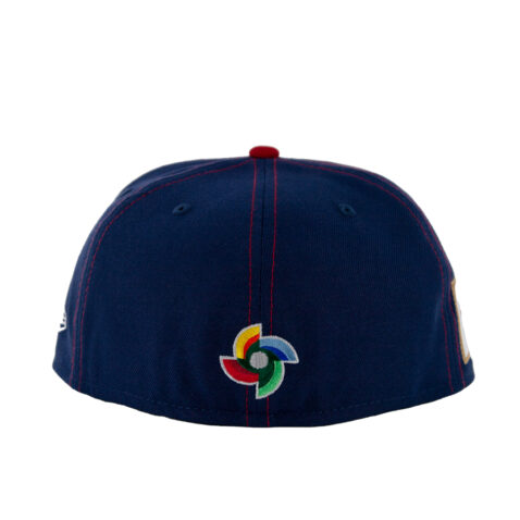 New Era 59Fifty World Baseball Classic Japan Fitted Hat Navy Blue Red - Image 5