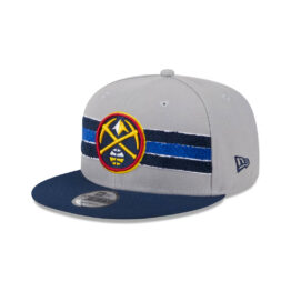 New Era 9Fifty Denver Nuggets Band Lift Pass Collection Adjustable Snapback Hat Grey Navy