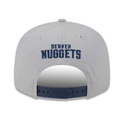 New Era 9Fifty Denver Nuggets Band Lift Pass Collection Adjustable Snapback Hat Grey Navy