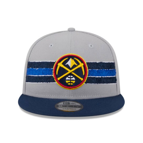 New Era 9Fifty Denver Nuggets Band Lift Pass Collection Adjustable Snapback Hat Grey Navy