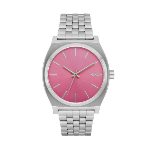 Nixon Time Teller Watch Silver Pink