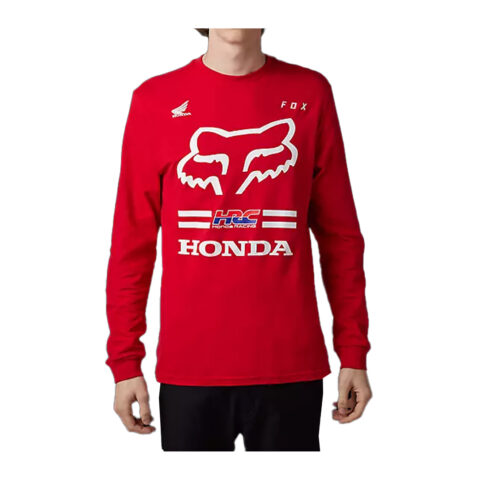 FOX x Honda Long  Sleeve T-Shirt Flame Red
