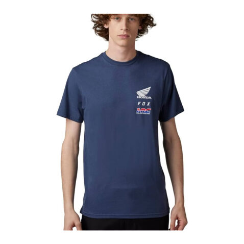 FOX x Honda Short Sleeve T-Shirt Deep Cobalt Blue