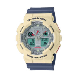 G-Shock GA100PC-7A2 Watch Off White Blue Grey