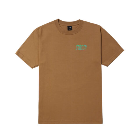 HUF Set H Short Sleeve T-Shirt Camel Teal