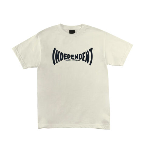 Independent Span Short Sleeve T-Shirt Cream White Independent Span Short Sleeve T-Shirt Cream White