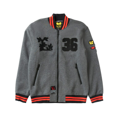 LRG x Wu Tang Clan Get Lifted Fleece Bomber Jacket Charcoal Heather