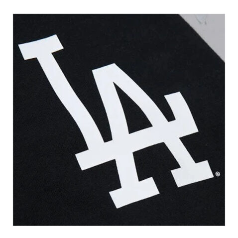 Mitchell & Ness Los Angeles Dodgers Game Time Fleece Pullover Hoodie Black - Image 2