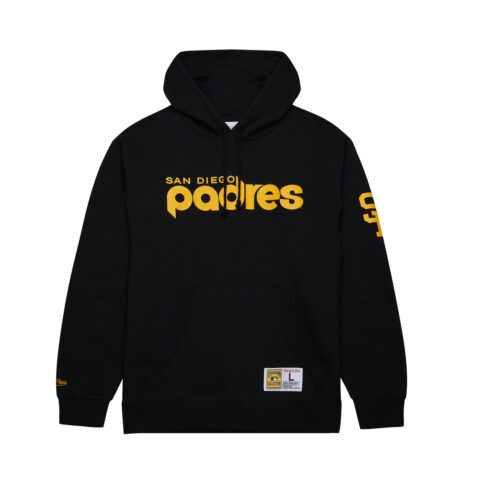 Mitchell & Ness San Diego Padres Game Time Fleece Pullover Hoodie Black Mitchell & Ness San Diego Padres Game Time Fleece Pullover Hoodie Black