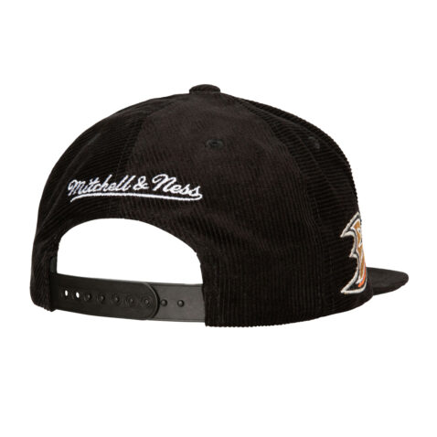 Mitchell & Ness Anaeim Ducks All Directions Corduroy Adjustable Snapback Hat Black Mitchell & Ness Anaeim Ducks All Directions Corduroy Adjustable Snapback Hat Black