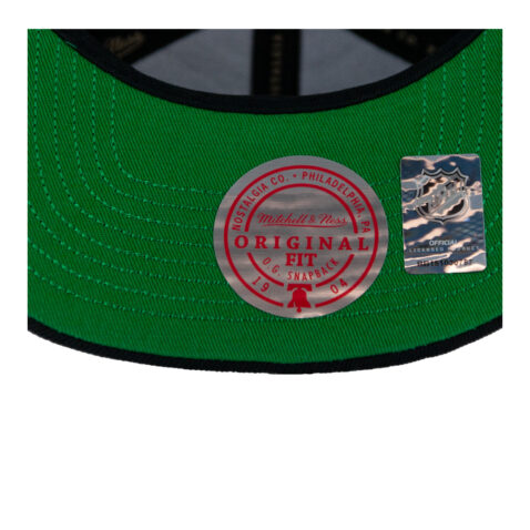 Mitchell & Ness Anaheim Ducks Landed Adjustable Snapback Hat Black - Image 5