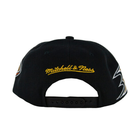 Mitchell & Ness Anaheim Ducks Landed Adjustable Snapback Hat Black