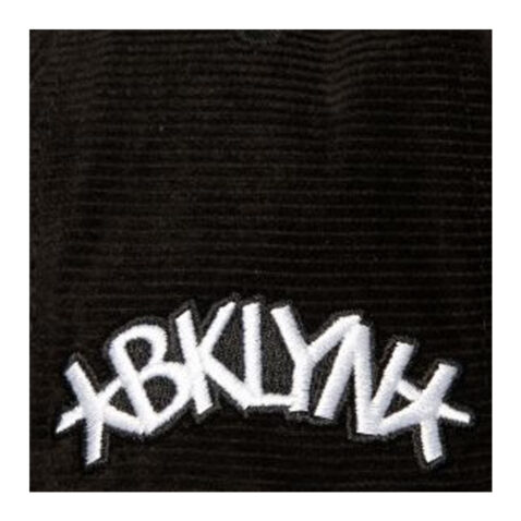 Mitchell & Ness Brooklyn Nets All Directions Corduroy Adjustable Snapback Hat Black