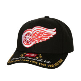 Mitchell & Ness Detroit Red Wings Vintage Against the Best Pro Adjustable Snapback Hat Black