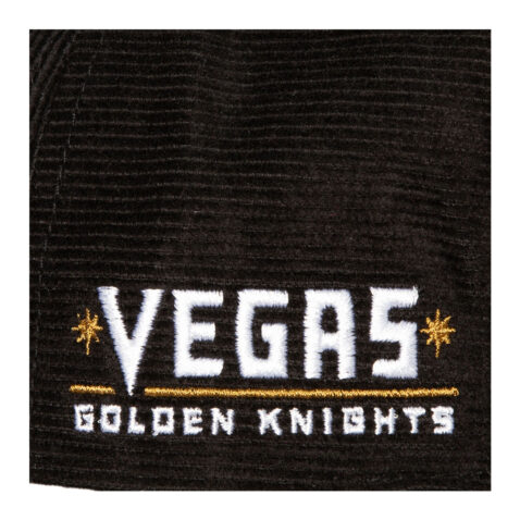 Mitchell & Ness Las Vegas Knights All Directions Corduroy Adjustable Snapback Hat Black - Image 3