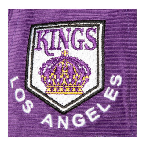 Mitchell & Ness Los Angeles Kings All Directions Corduroy Adjustable Snapback Hat Purple