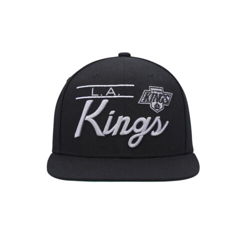 Mitchell & Ness Los Angeles Kings Retro Lock Adjustable Snapback Hat Black