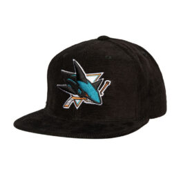 Mitchell & Ness San Jose Sharks All Directions Adjustable Snapback Hat Black