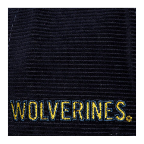 Mitchell & Ness University of Michigan Wolverines All Directions Corduroy Adjustable Snapback Hat Navy Blue