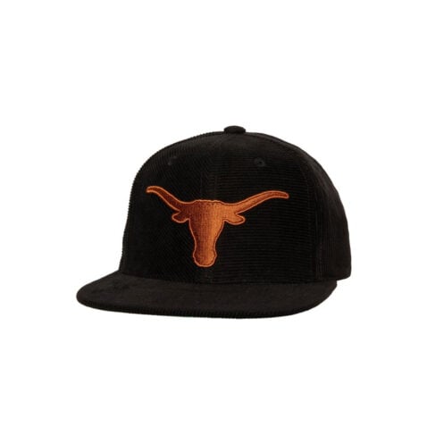 Mitchell & Ness University of Texas Austin Longhorns All Directions Corduroy Adjustable Snapback Hat Black