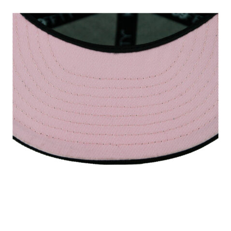 New Era 59Fifty Mexico Mocha Pinky Two Tone Fitted Hat Burnt Wood Brown Pink Black - Image 7