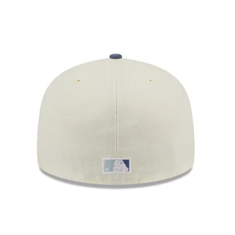 New Era 59Fifty Anaheim Angels The Elements Air Fitted Hat Chrome White Slate Blue - Image 6