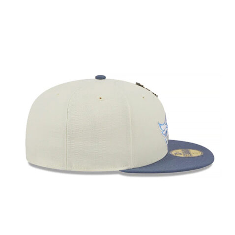 New Era 59Fifty Anaheim Angels The Elements Air Fitted Hat Chrome White Slate Blue - Image 2