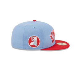 New Era 59Fifty Chicago White Sox Powder Blues Fitted Hat Sky Blue Red White