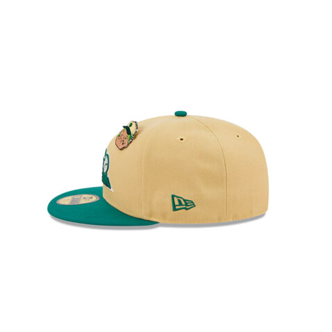 New Era 59Fifty Colorado Rockies The Elements Earth Fitted Hat Vegas Gold Emerald Green