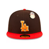 New-Era-59Fifty-Los-Angeles-Dodgers-The-Elements-Fire-Fitted-Hat-Burnt-Wood-Brown-H-Red-Front.jpg