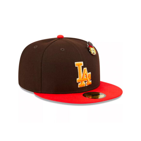 New Era 59Fifty Los Angeles Dodgers The Elements Fire Fitted Hat Burnt Wood Brown H Red New Era 59Fifty Los Angeles Dodgers The Elements Fire Fitted Hat Burnt Wood Brown H Red
