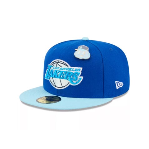 New Era 59Fifty Los Angeles Lakers The Elements Water Fitted Hat Doscientos Blue Majestic Blue