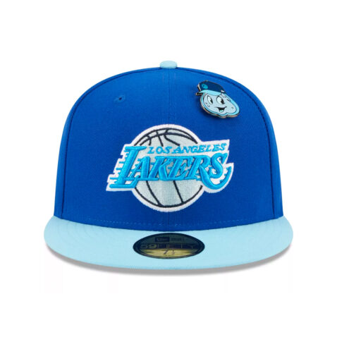 New Era 59Fifty Los Angeles Lakers The Elements Water Fitted Hat Doscientos Blue Majestic Blue - Image 4