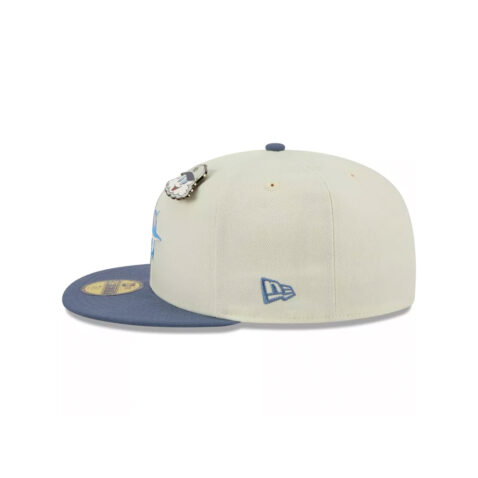 New Era 59Fifty Seattle Mariners The Elements Air Fitted Hat Chrome White Slate Blue - Image 5