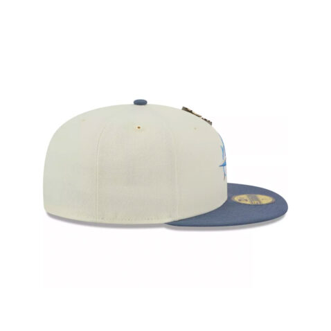 New Era 59Fifty Seattle Mariners The Elements Air Fitted Hat Chrome White Slate Blue - Image 2