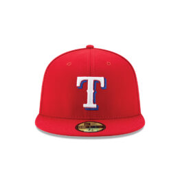 New Era 59Fifty Texas Rangers Alternate World Series 2023 Official Champions Side Patch Fitted Hat  Red